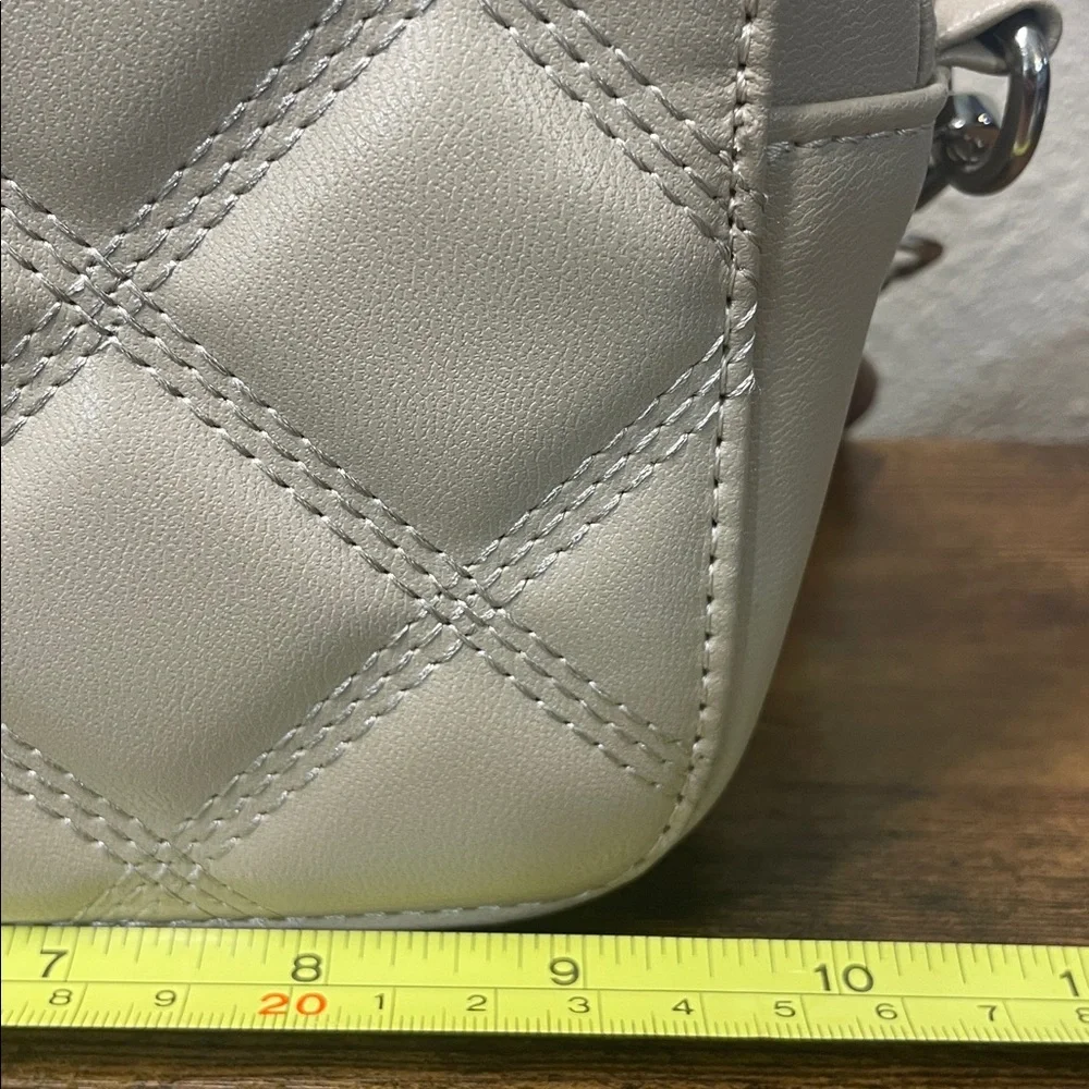 Steve Madden Wallie Taupe Leather Crossbody Bag